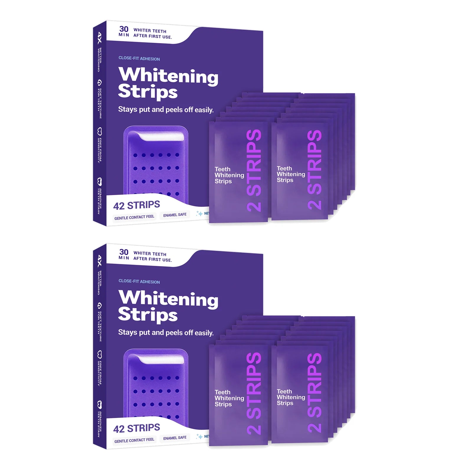 Purple Teeth Whitening Strips