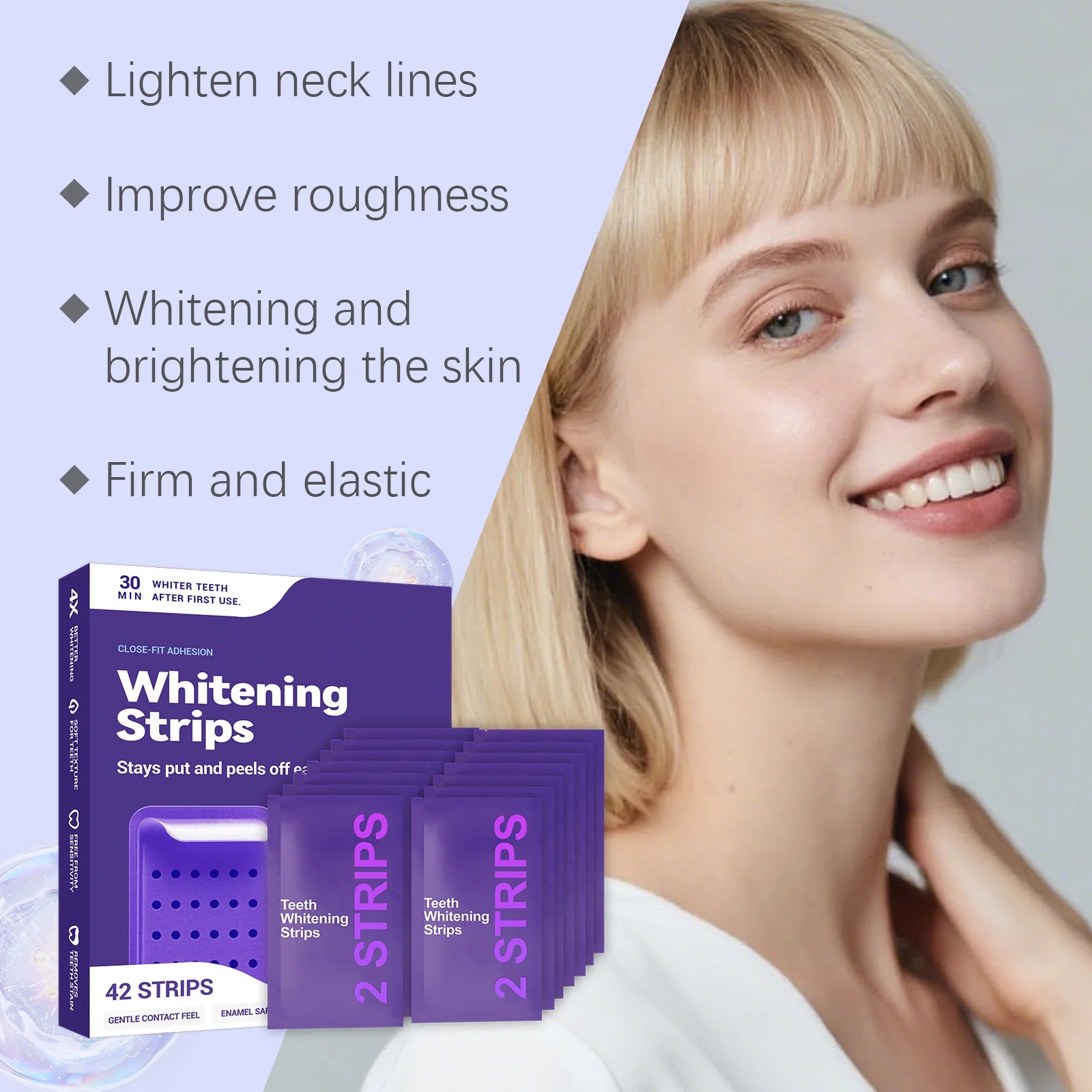 Purple Teeth Whitening Strips