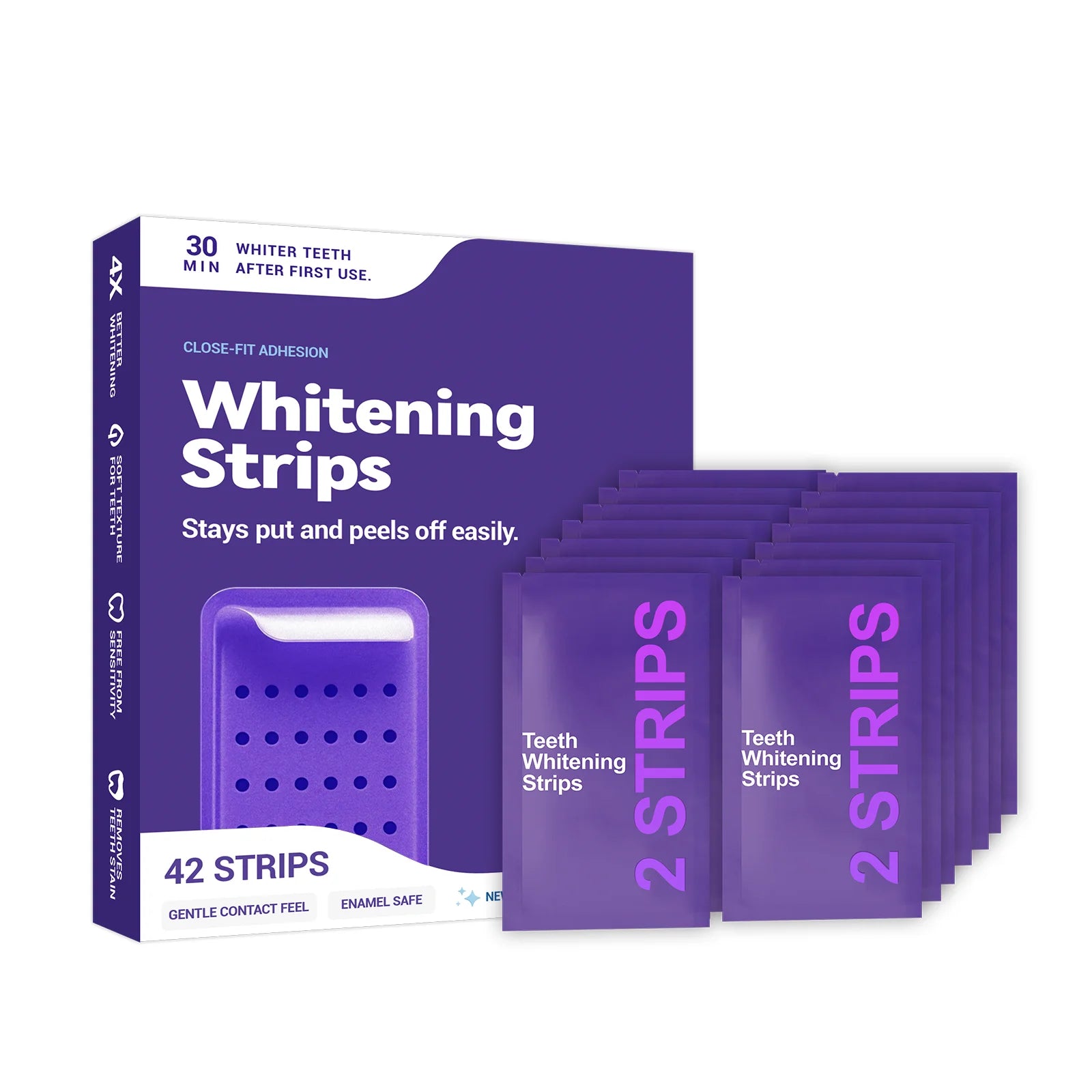 Purple Teeth Whitening Strips