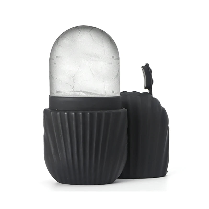 Ice Face Roller - Cooling Facial Massage Tool for Depuffing & Glow