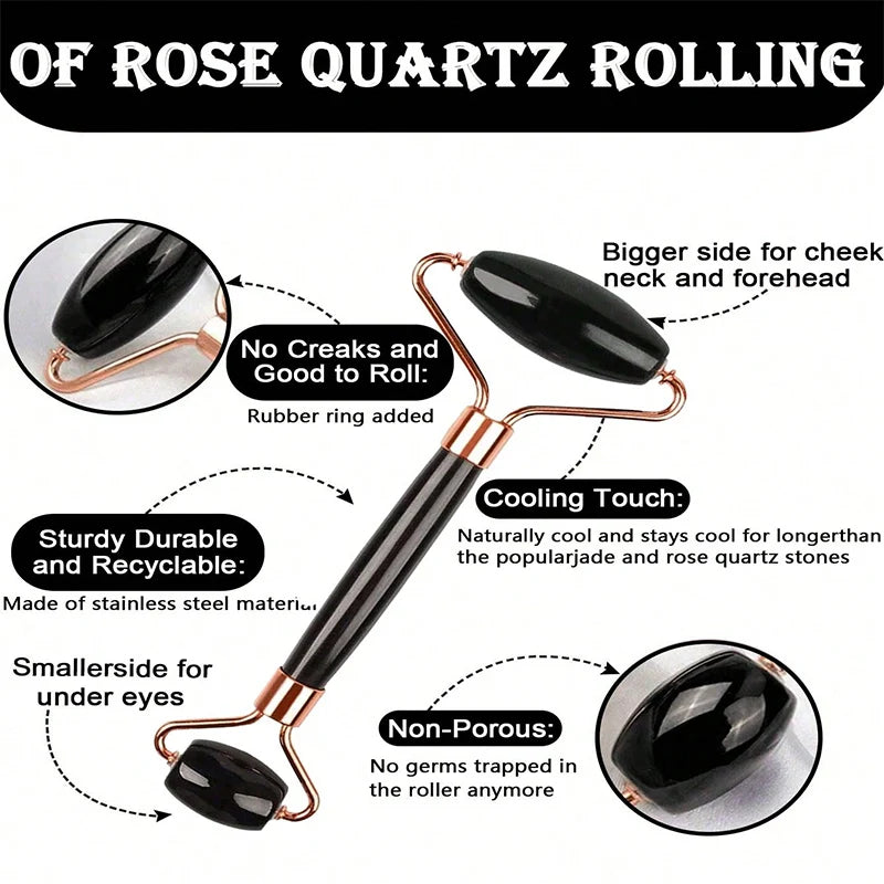 Ice Face Roller - Cooling Facial Massage Tool for Depuffing & Glow